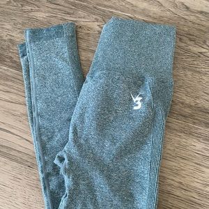 V3 Define Seamless Scrunch Leggings - Blue Marl